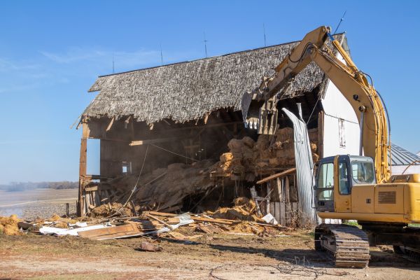Barn Demolition in South Zanesville