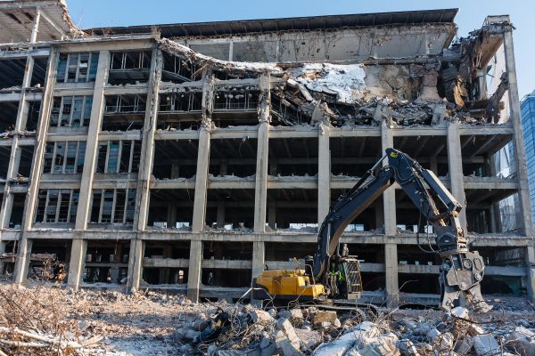 Commercial Building Demolition in South Zanesville